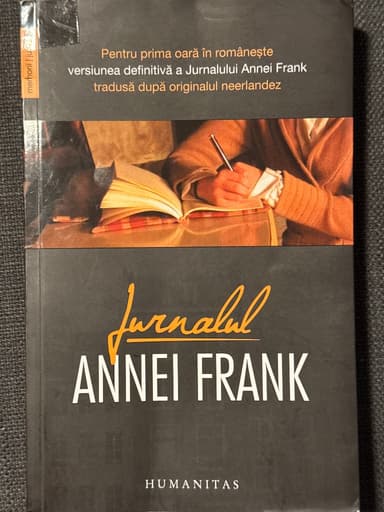 Coperta cărții Jurnalul Annei Frank