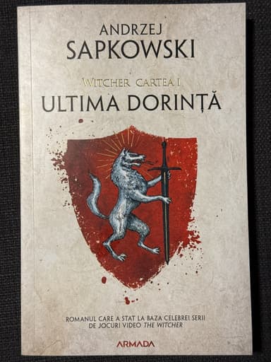 Coperta cărții Ultima dorinţă - Witcher cartea I