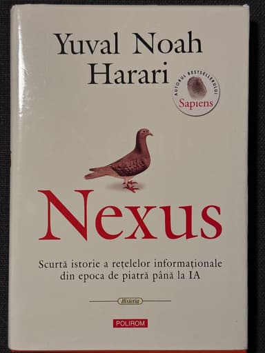 Coperta cărții Nexus, Scurtă istorie a rețelelor informaționale din epoca de piatră până la IA