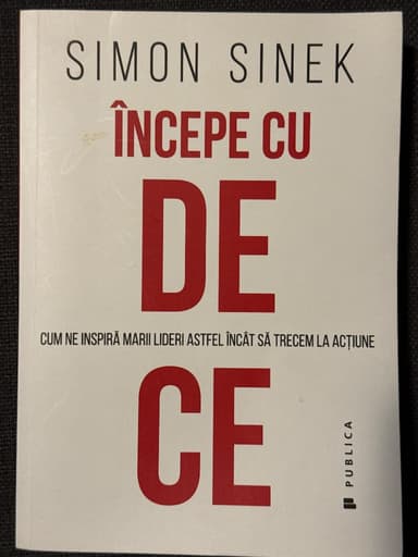 Coperta cărții Începe cu de ce